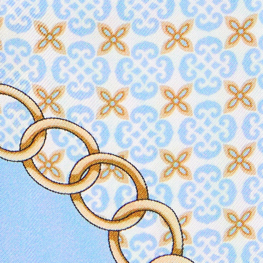 LIGHT BLUE SILK MINI BANDEAU