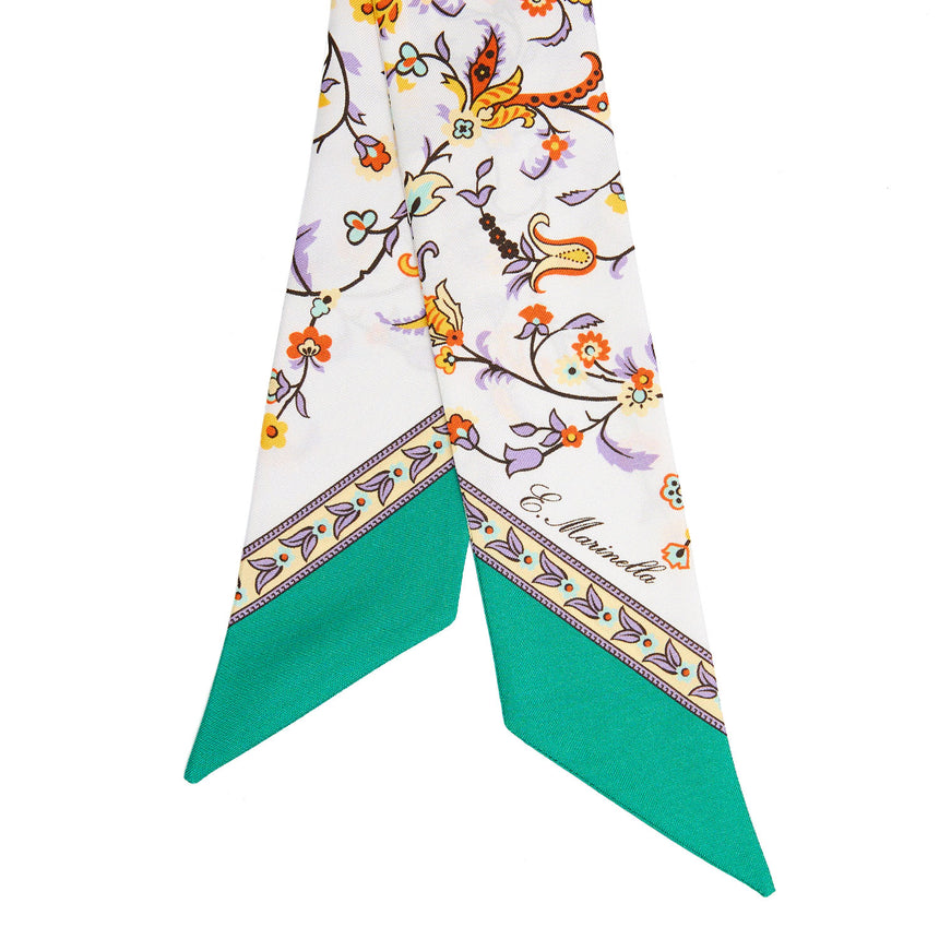 GREEN SILK MINI BANDEAU