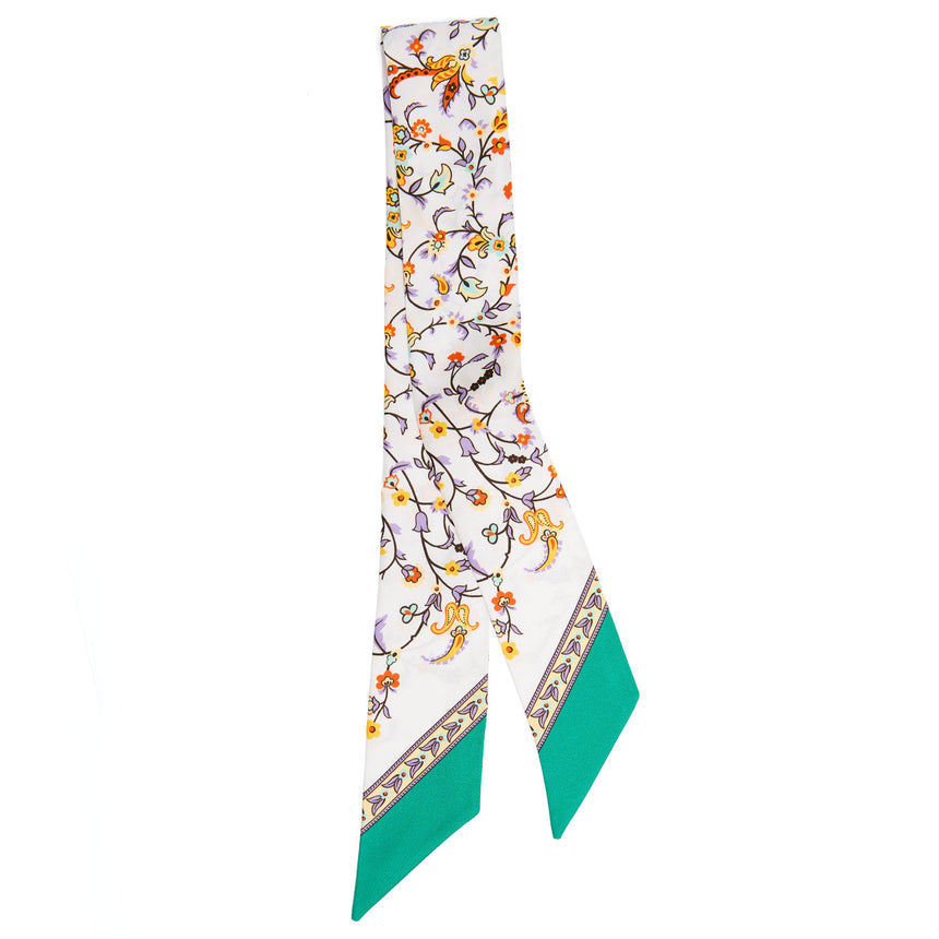 GREEN SILK MINI BANDEAU