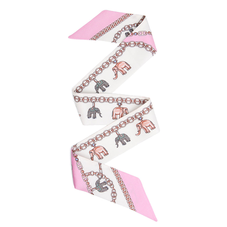 MINI BANDEAU IN SETA ROSA