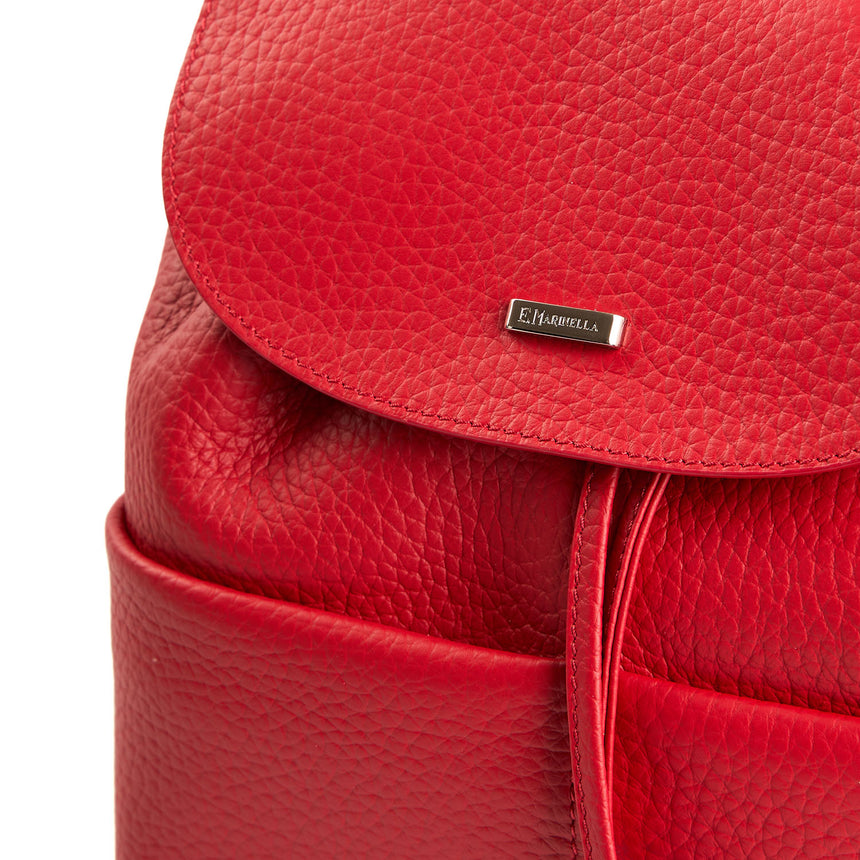 ZAINO DOPPIA TASCA ROSSO