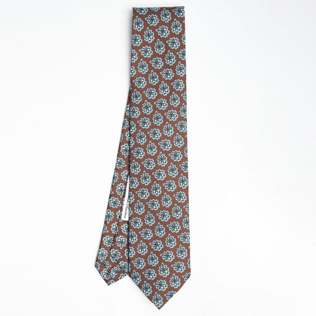 DARK BROWN SILK TIE