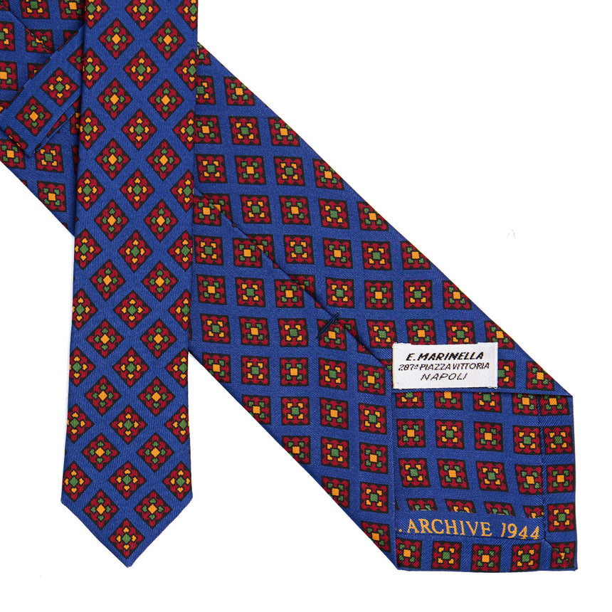 BLUETTE SARTORIAL PRINTED SILK TIE
