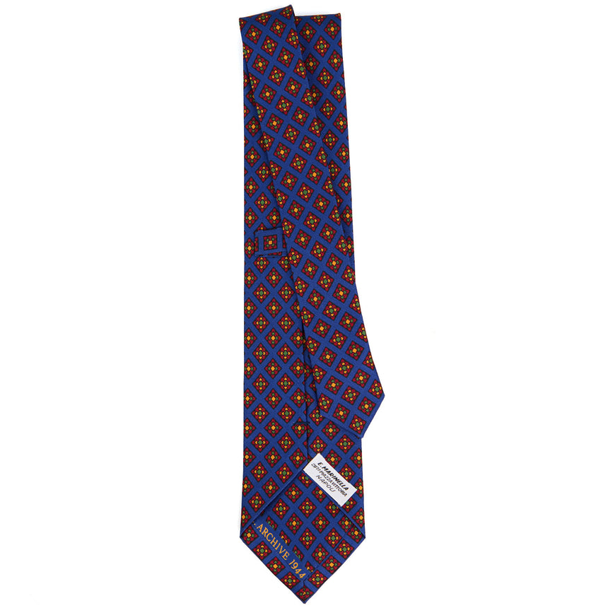 BLUETTE SARTORIAL PRINTED SILK TIE
