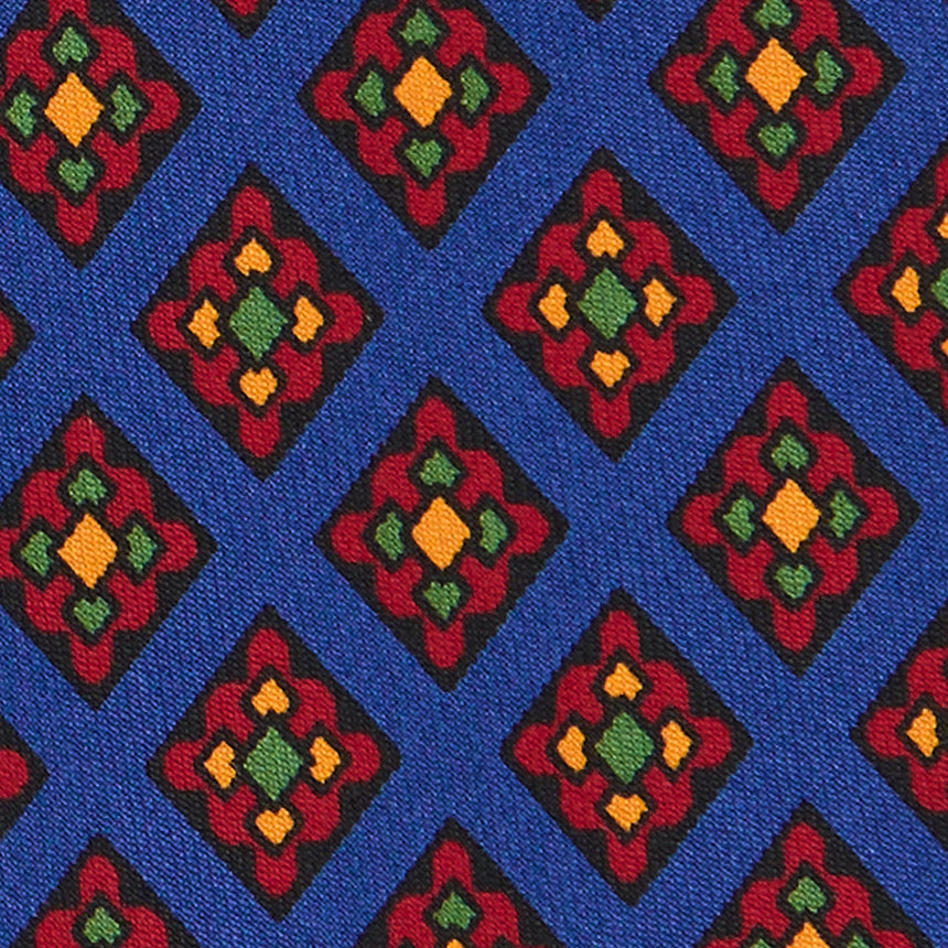 BLUETTE SARTORIAL PRINTED SILK TIE
