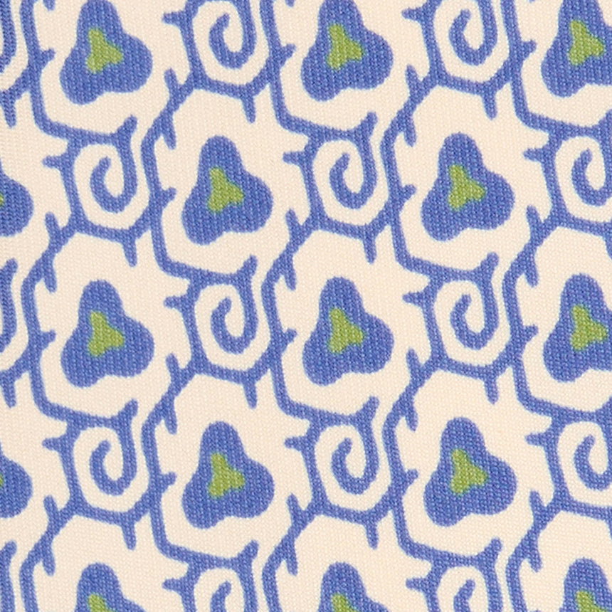 WHITE SARTORIAL PRINTED SILK TIE