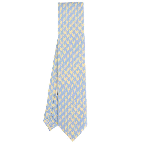 LIGHT BLUE SARTORIAL PRINTED SILK TIE