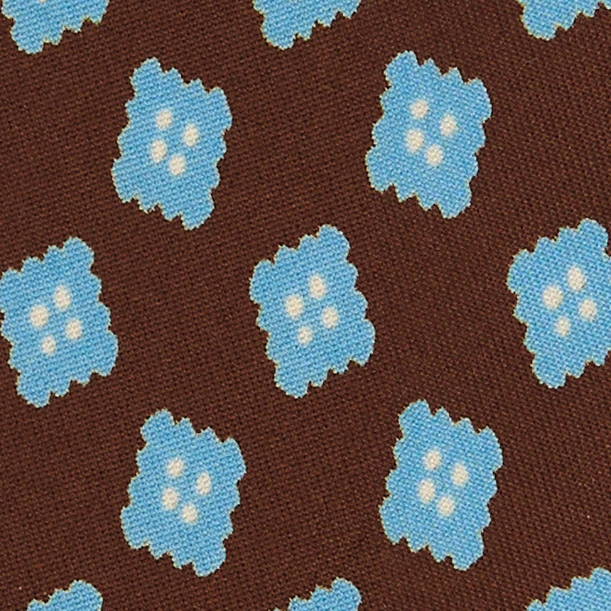 DARK BROWN SILK TIE
