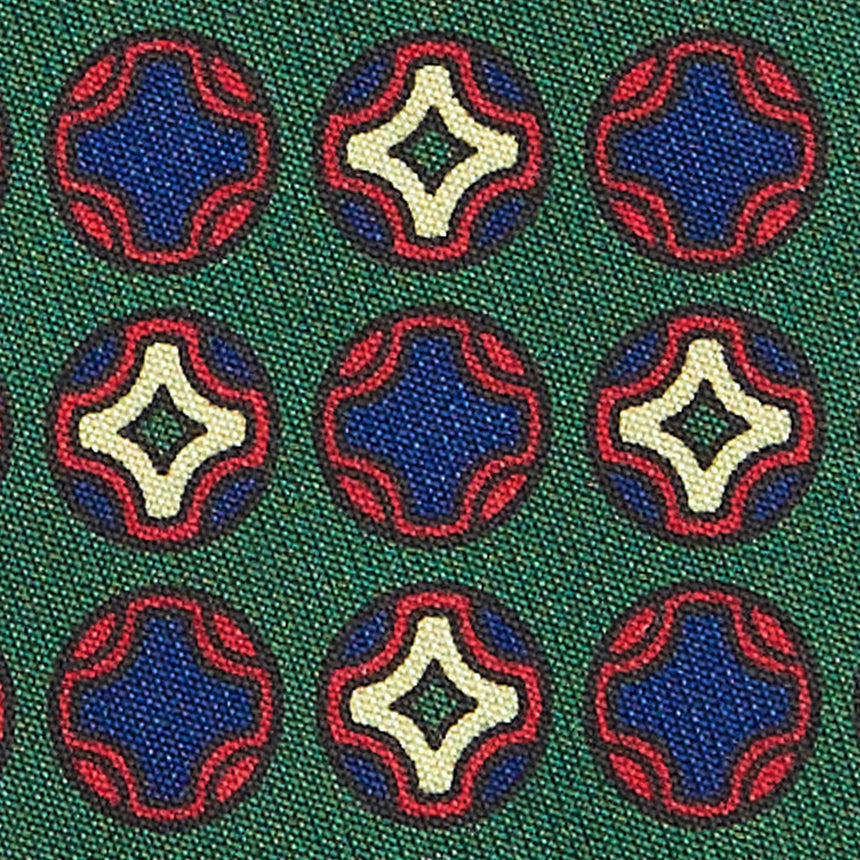 CRAVATTA IN SETA VERDE SCURO