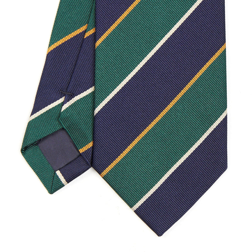 DARK BLUE REGIMENTAL SILK TIE