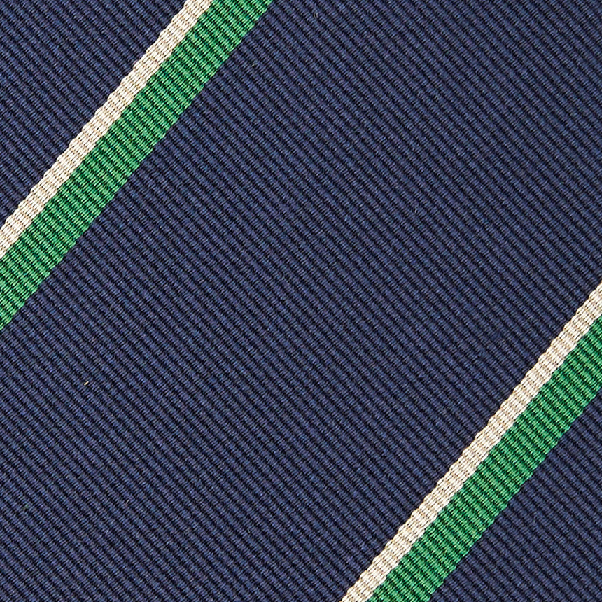DARK BLUE REGIMENTAL SILK TIE