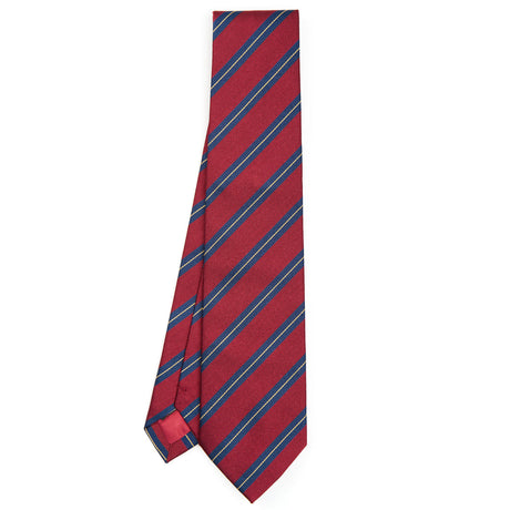 BURGUNDY REGIMENTAL SILK TIE