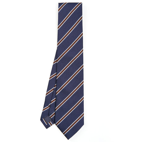 DARK BLUE REGIMENTAL SILK TIE