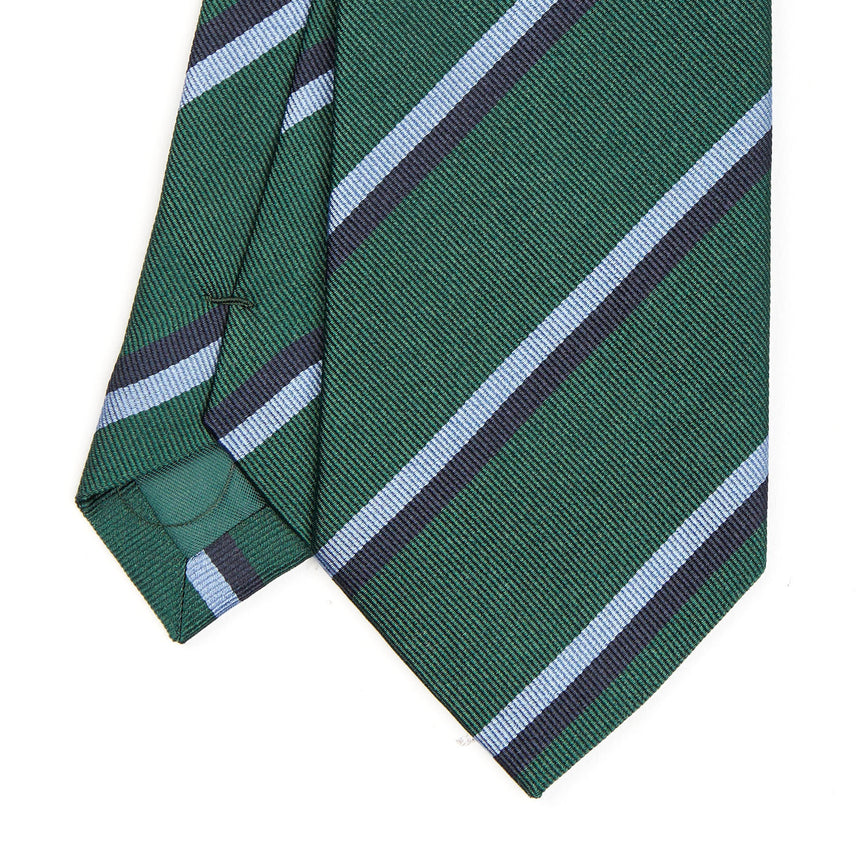 DARK GREEN REGIMENTAL SILK TIE