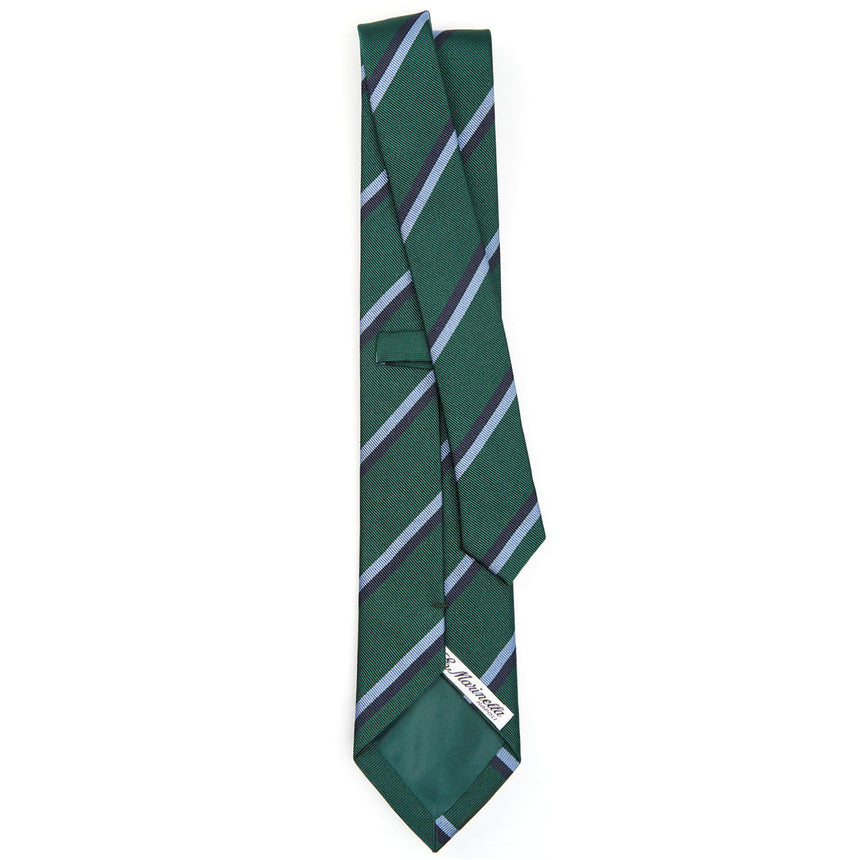 DARK GREEN REGIMENTAL SILK TIE