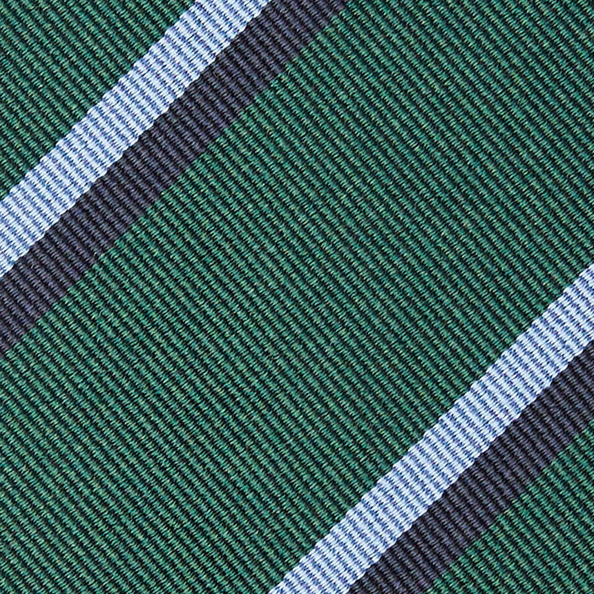 DARK GREEN REGIMENTAL SILK TIE