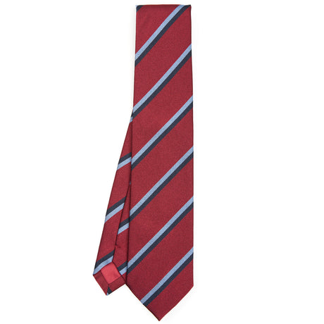 BURGUNDY REGIMENTAL SILK TIE
