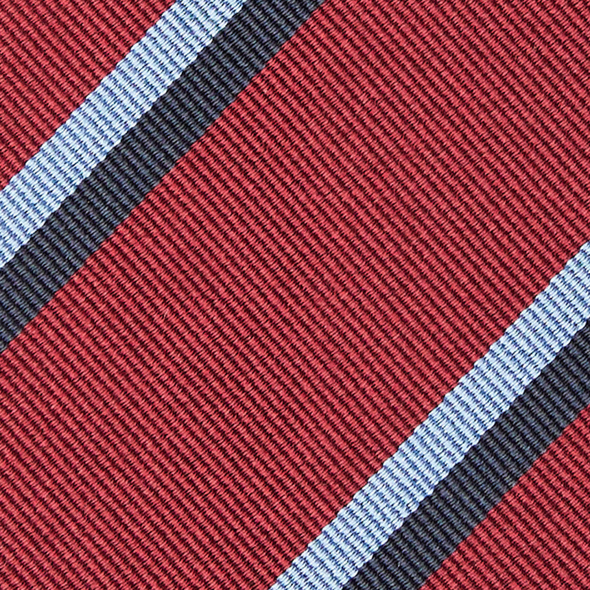 CRAVATTA REGIMENTAL IN SETA BORDEAUX