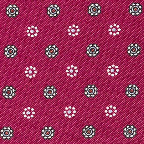 FUCHSIA SILK ASCOT TIE