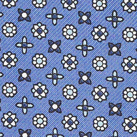 CRAVATTA ASCOT IN SETA AZZURRO POLVERE