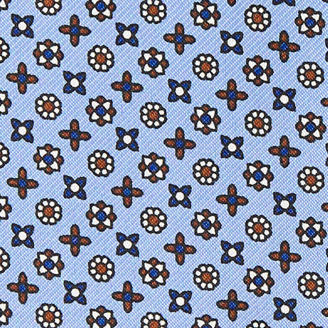 LIGHT BLUE SILK ASCOT TIE