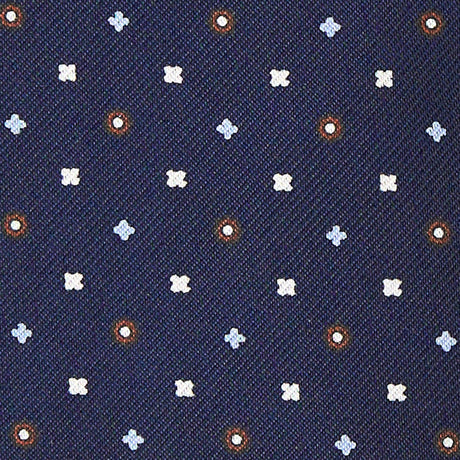 DARK BLUE SILK ASCOT TIE