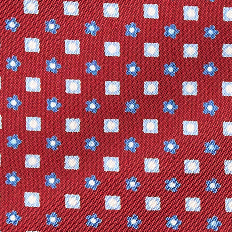 CRAVATTA ASCOT IN SETA BORDEAUX