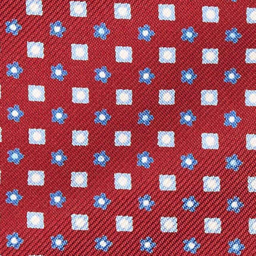 CRAVATTA ASCOT IN SETA BORDEAUX