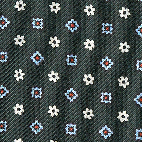 CRAVATTA ASCOT IN SETA VERDE SCURO