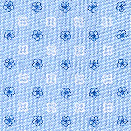 LIGHT BLUE SILK ASCOT TIE