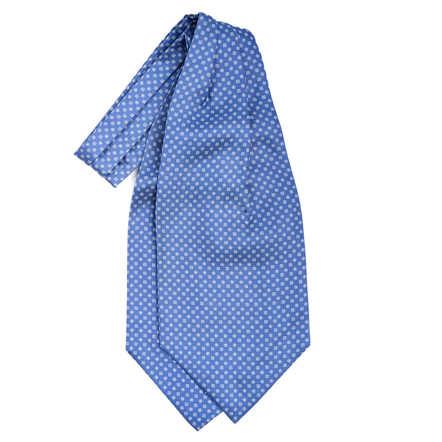 POWDER BLUE SILK ASCOT TIE