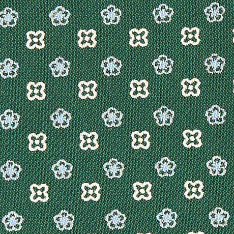 DARK GREEN SILK ASCOT TIE