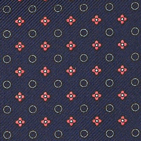 DARK BLUE SILK ASCOT TIE