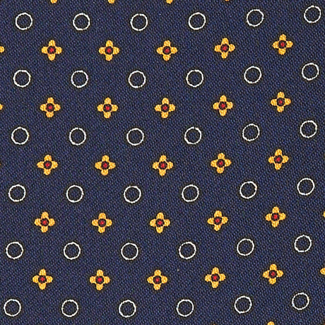 DARK BLUE SILK ASCOT TIE