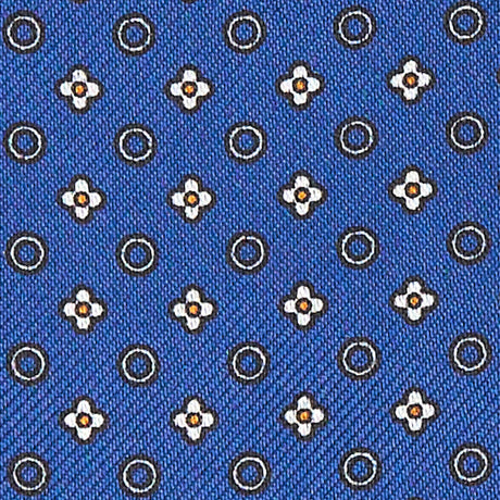 BLUE SILK ASCOT TIE