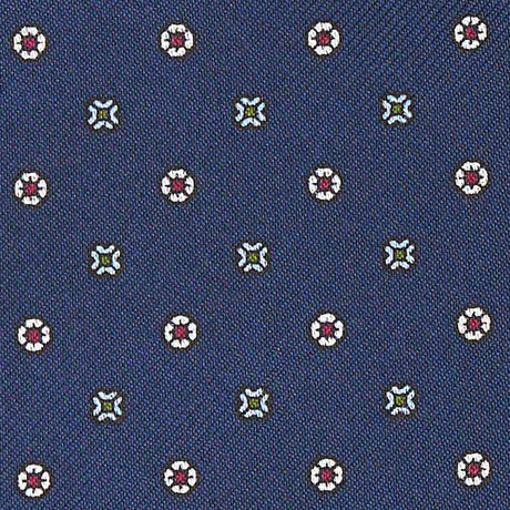 DARK BLU SILK ASCOT TIE