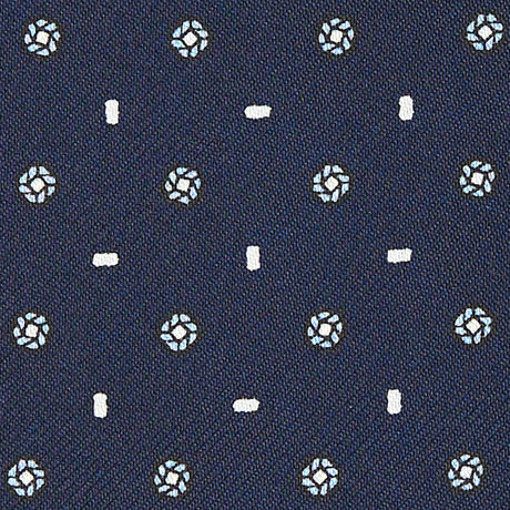 DARK BLU SILK ASCOT TIE