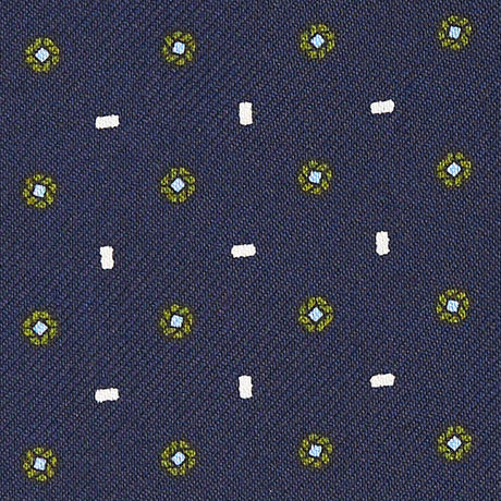 DARK BLU SILK ASCOT TIE