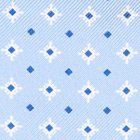 LIGHT BLU SILK ASCOT TIE