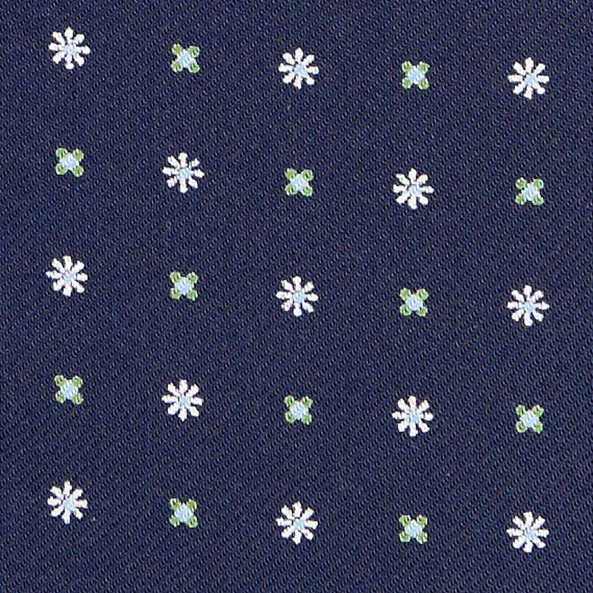 CRAVATTA ASCOT IN SETA BLU SCURO