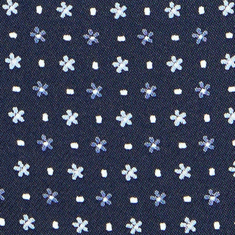 CRAVATTA ASCOT IN SETA BLU SCURO