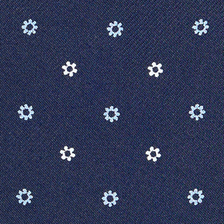 CRAVATTA ASCOT IN SETA BLU SCURO