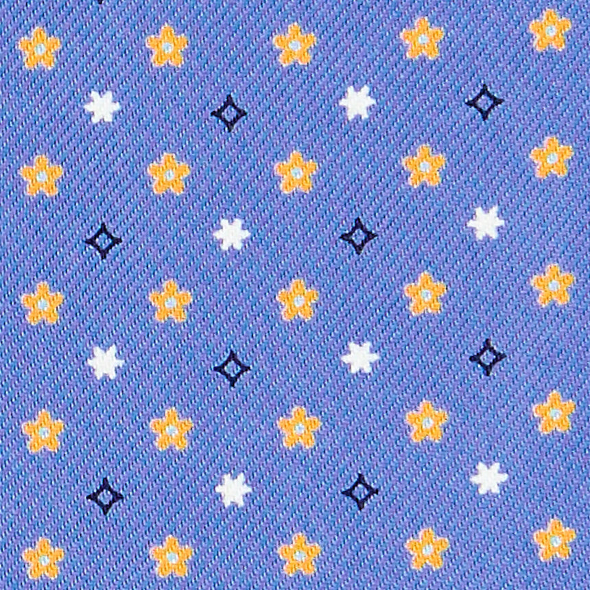 CRAVATTA ASCOT IN SETA AZZURRO POLVERE