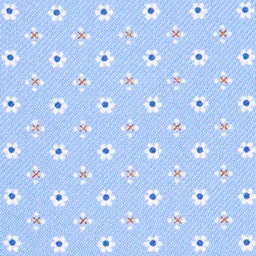 CRAVATTA ASCOT IN SETA AZZURRA