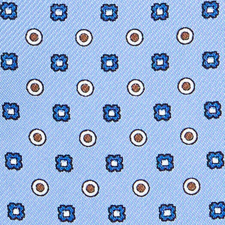 CRAVATTA ASCOT IN SETA AZZURRA