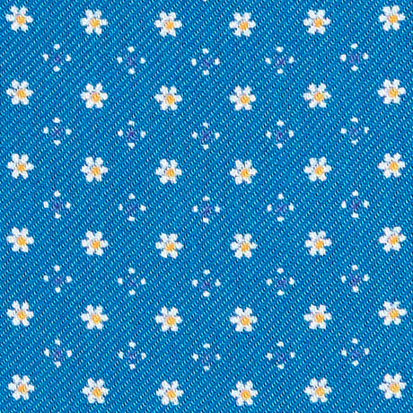 CRAVATTA ASCOT IN SETA BLU MEDIO