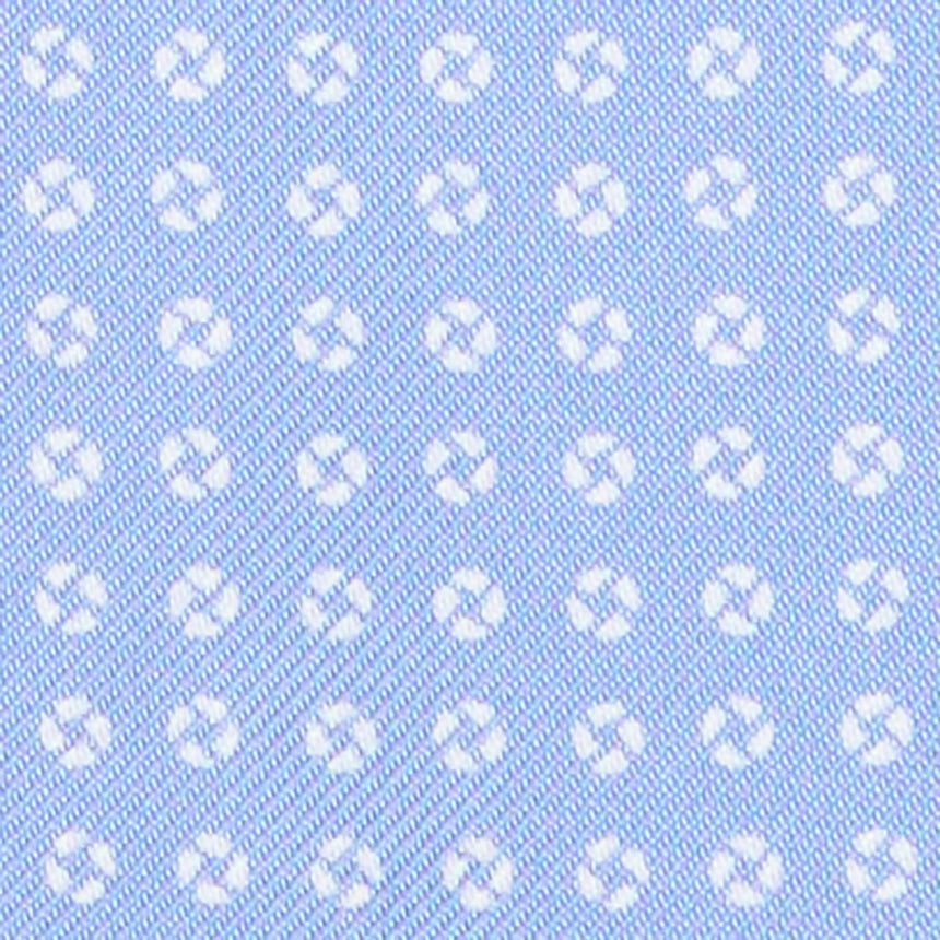 LIGHT BLUE SILK ASCOT TIE