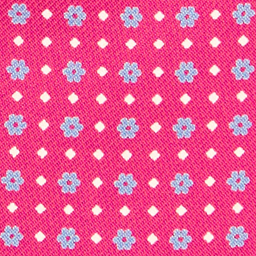 CRAVATTA ASCOT IN SETA FUCSIA