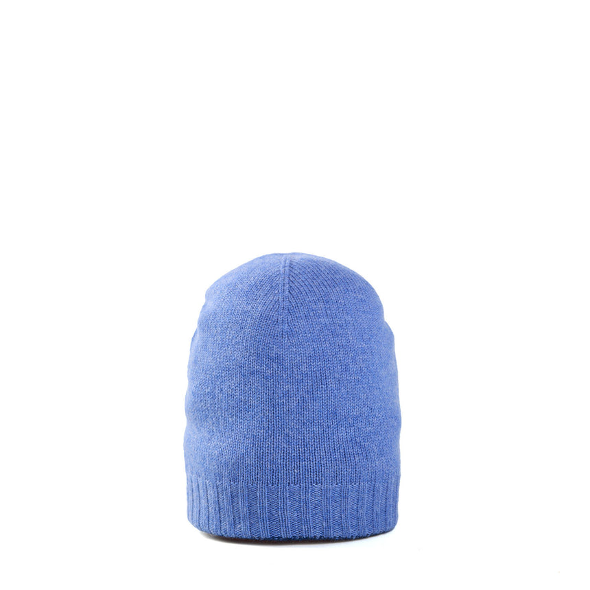 POWDER BLUE AND BLUE BICOLOR BEANIE