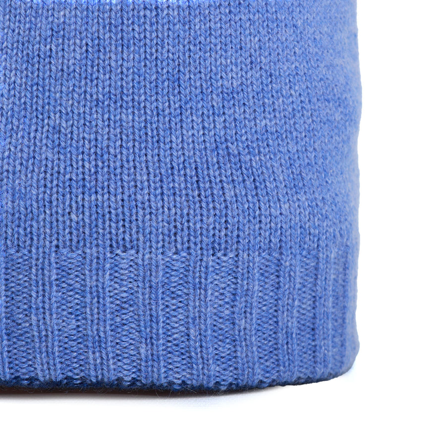 POWDER BLUE AND BLUE BICOLOR BEANIE